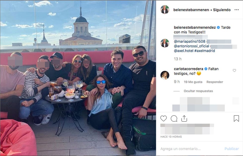 Belén Esteban y Miguel Marcos se reúnen con los testigos de su boda