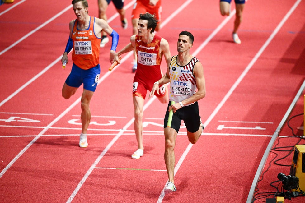 belgrade athletics world indoor day three men relay