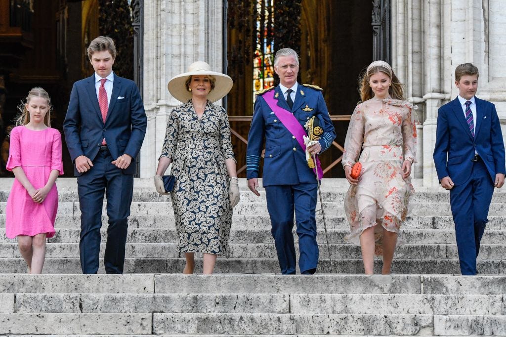 See King Philippe, Queen Mathilde & More Royals at Belgian National Day ...