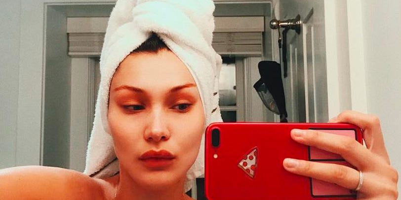 Bella Hadid Naked Shower Selfie Bella Hadid Shower Selfie On Instagram