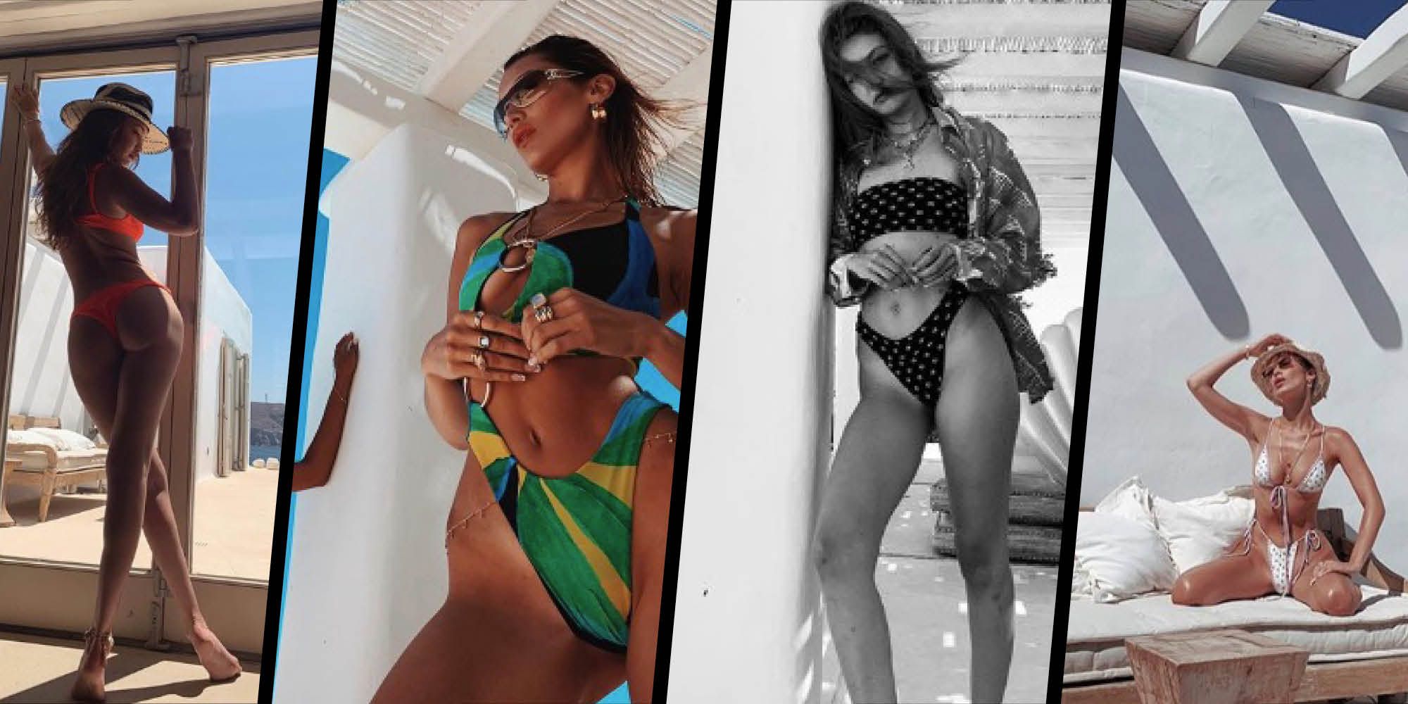 All the tiny bikinis Bella and Gigi Hadid have worn in Mykonos