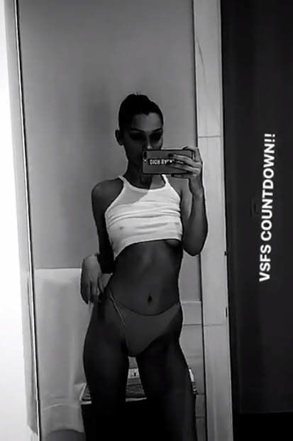 Bella Hadid shows off her jaw-dropping figure in a push-up bra and knickers  after bagging Victoria's Secret job - Mirror Online