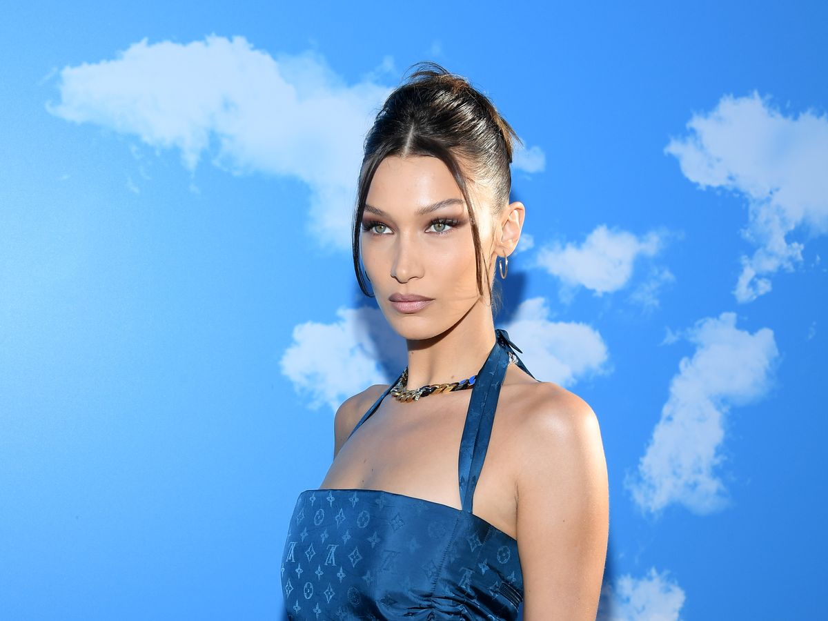 bella hadid looks stunning as she heads to the louis vuitton