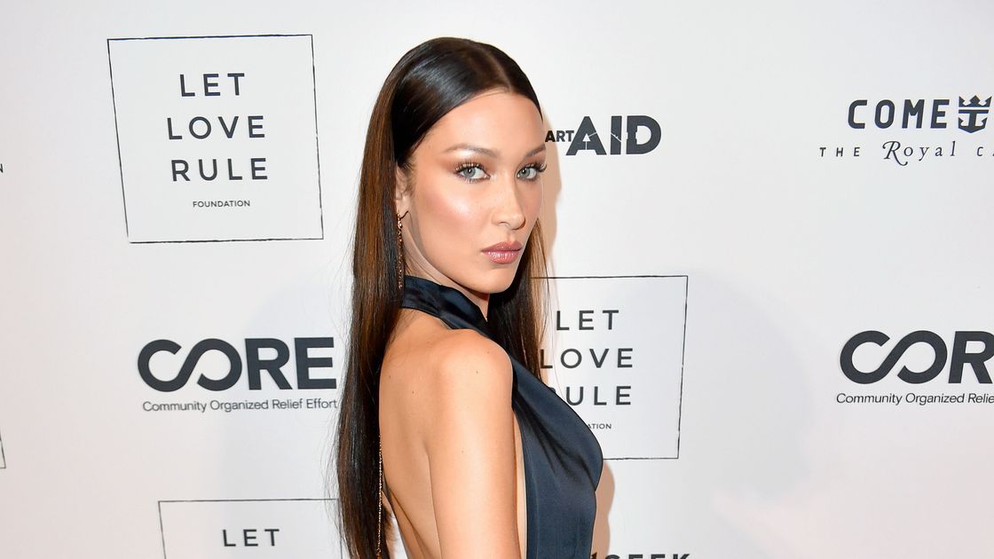 Bella Hadid Wore a Dress with a Waist-High Leg Slit in Miami