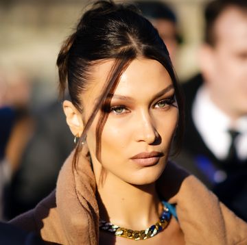 paris, france   january 16 bella hadid is seen, outside vuitton, during paris fashion week   menswear fall  winter 2020 2021 on january 16, 2020 in paris, france photo by edward berthelotgetty images