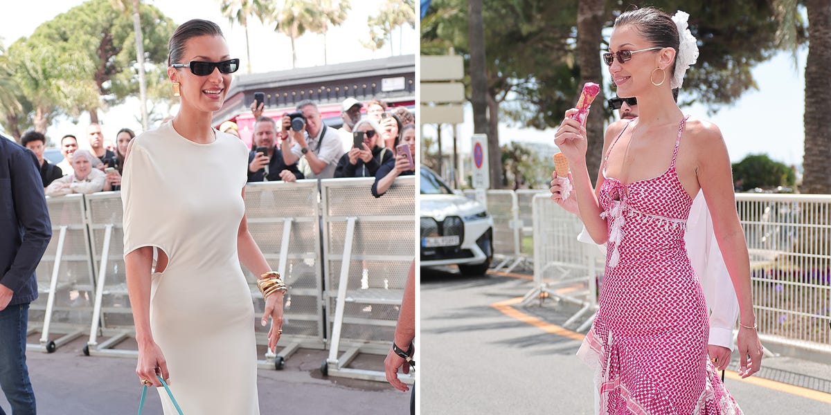 Bella Hadid Wore Two Different Sundresses for a Day Out in Cannes