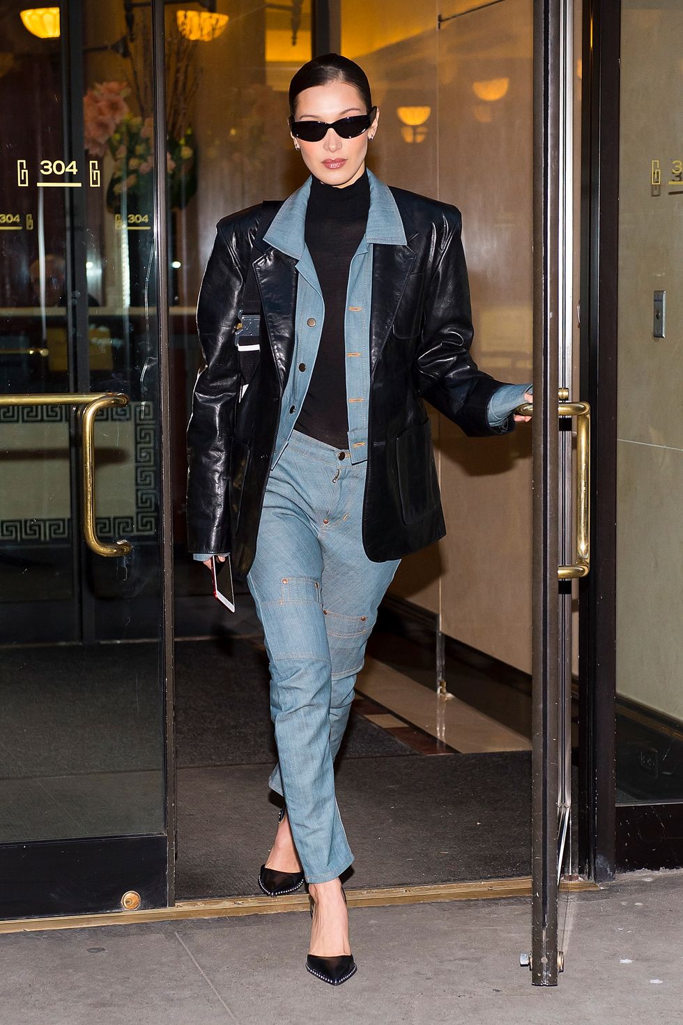 Bella Hadid is seen on February 09, 2023 in New York City. News