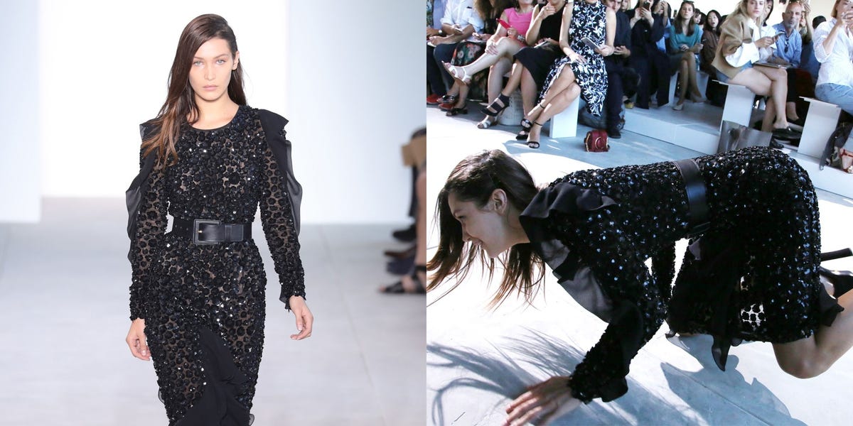 Which of These Models Will Fall on the Runway - Models Falling