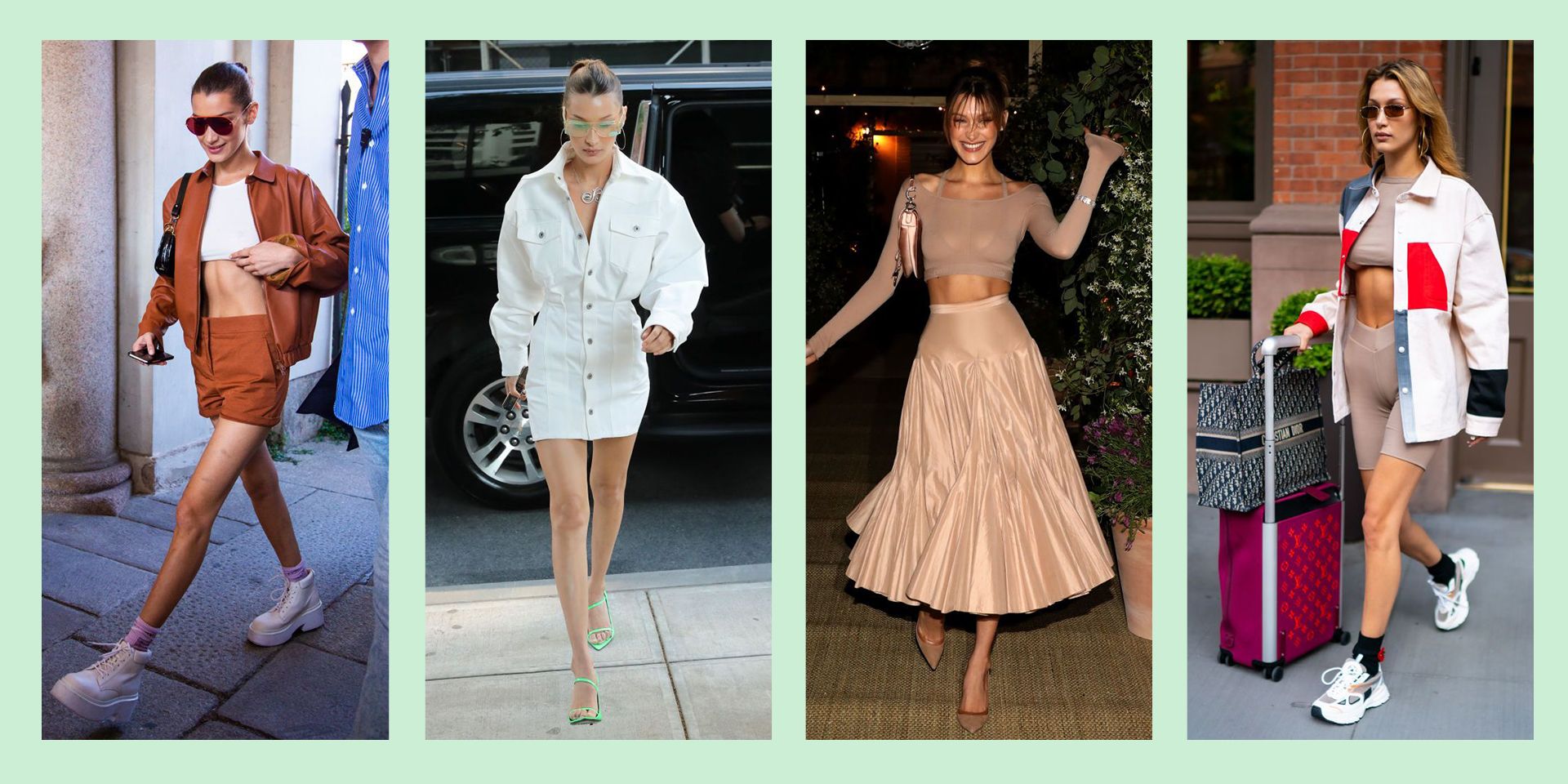 Bella Hadid's retro outfits to add to your wardrobe