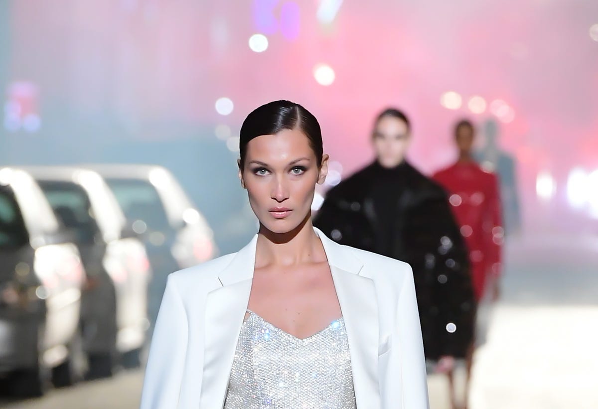 Bella Hadid walks the runway for Michael Kors 2021 Fashion Show in New York  City