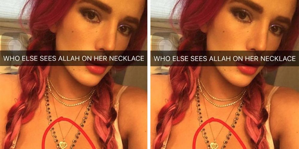 Bella hadid outlet allah necklace