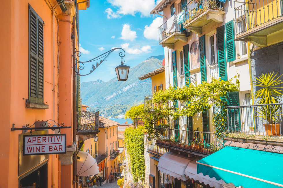 the salita serbelloni steps in bellagio italy
