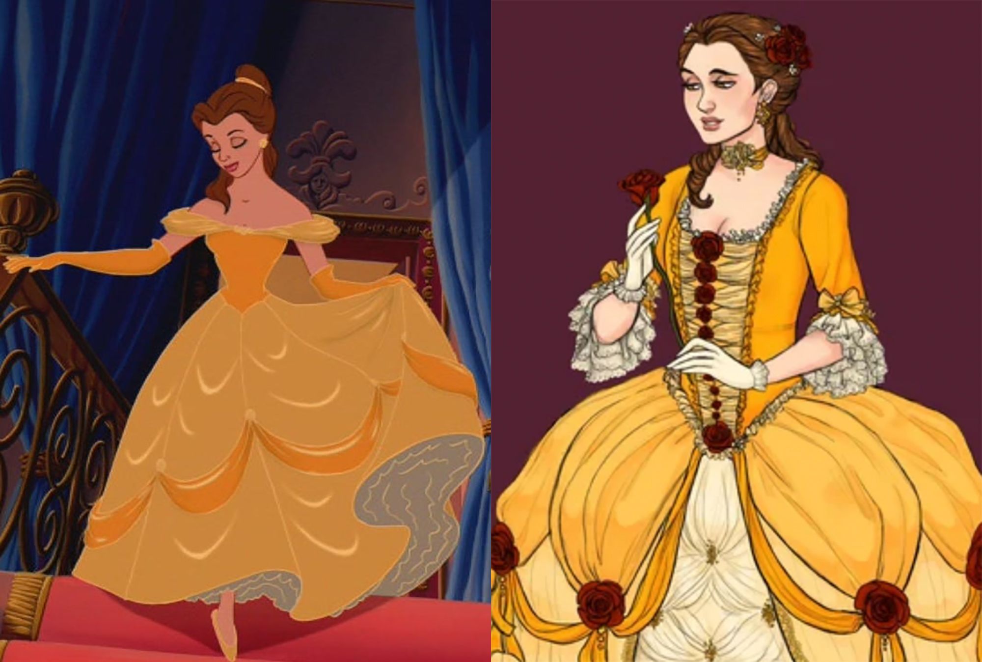 Princesas de Disney vestidas según la época de su historia