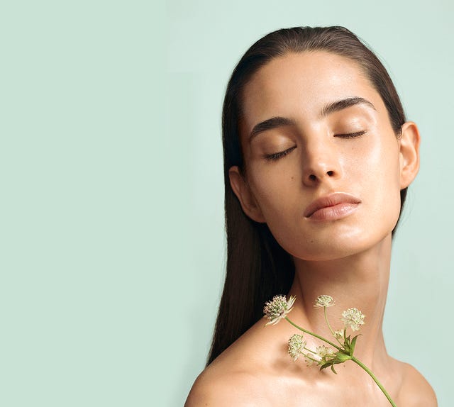 rostro de una mujer al natural