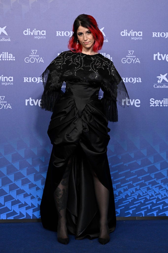 bely basarte red carpet goya awards