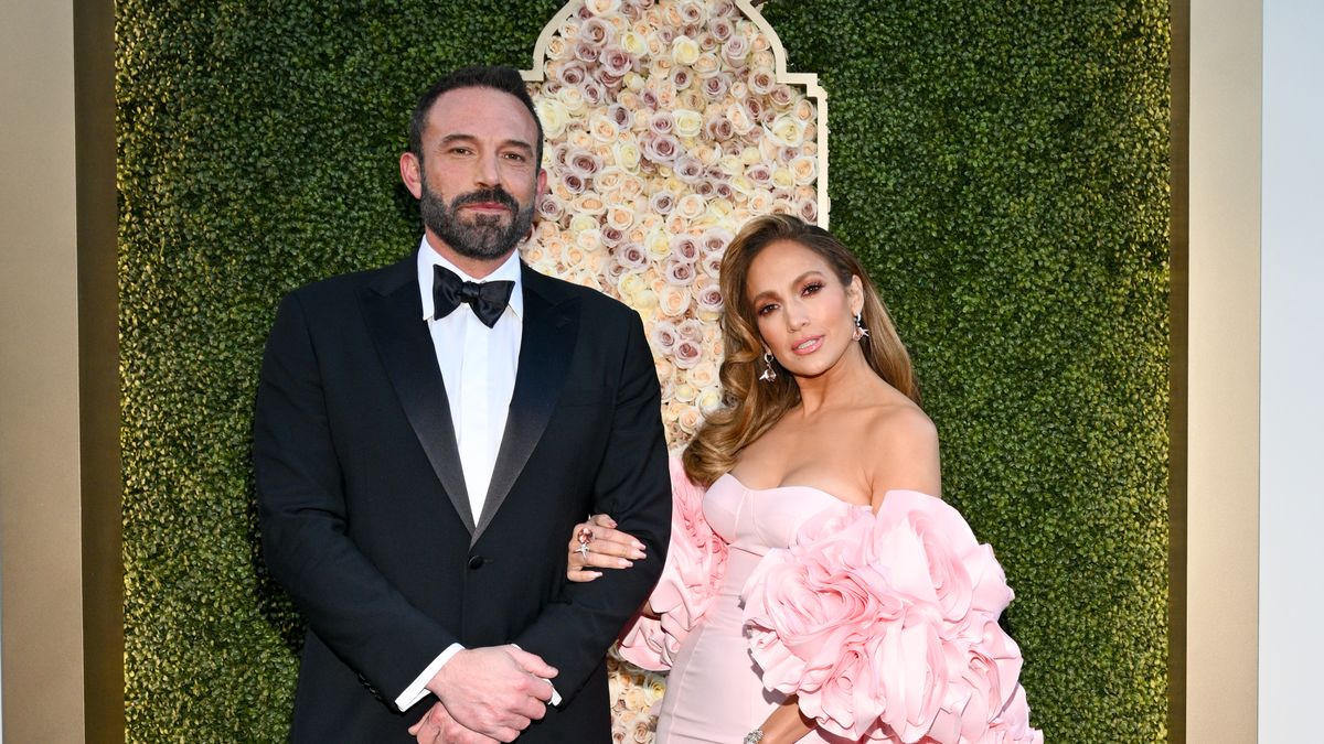Jennifer Lopez Wears Pink Dress to Support Ben Affleck at 2024 Golden