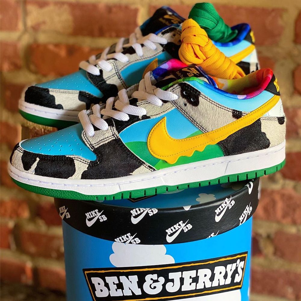 ondernemer Verplicht vriendelijk Ben & Jerry's Has Partnered With Nike on a Pair of Chunky Monkey-Inspired  Sneakers