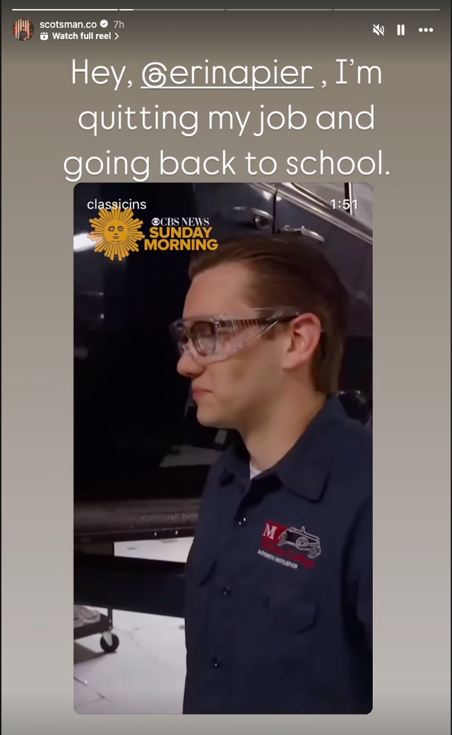 ben naper shares a video on instagram