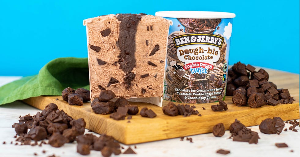 ben and jerry's cookie dough ice cream rain dough