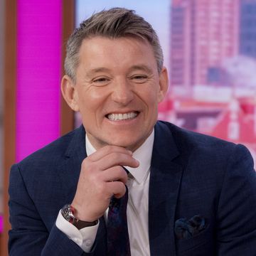 ben shephard pictured smiling on his final day at good morning britain