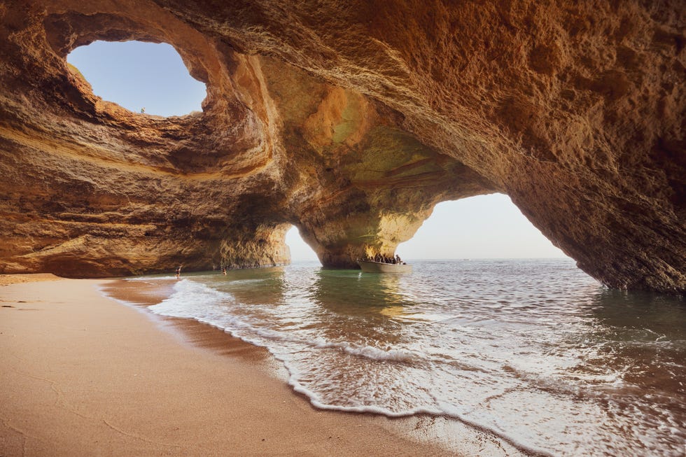 benagil cave in algarve, portugal, europe