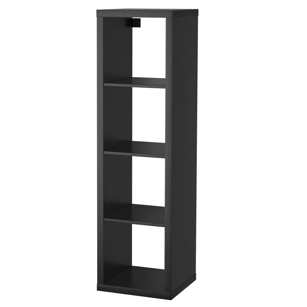 black ikea shelves