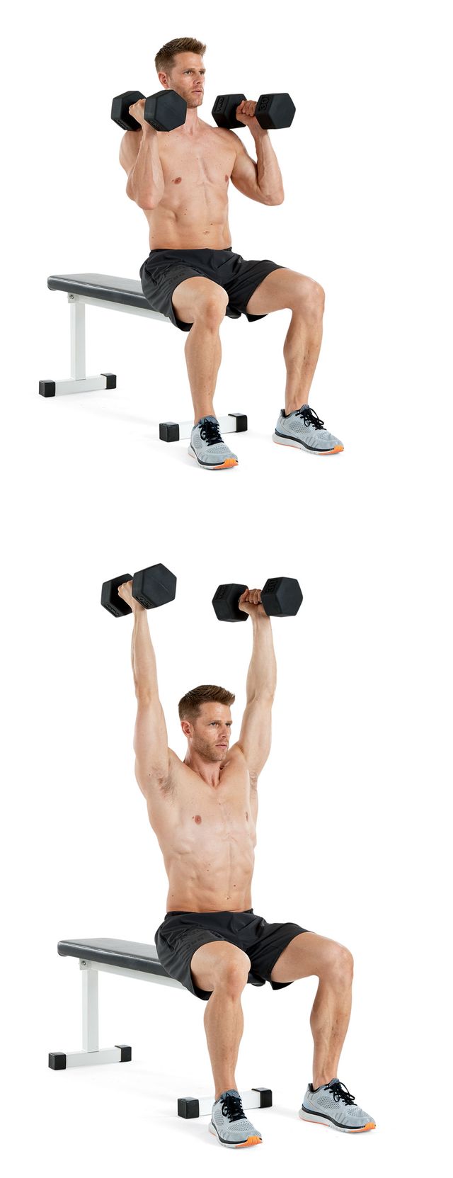 Weights, Exercise equipment, Shoulder, Dumbbell, Arm, Joint, Free weight bar, Muscle, Fitness professional, Chest, 