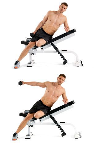 Exercise equipment, Fitness professional, Arm, Leg, Chest, Physical fitness, Muscle, Shoulder, Joint, Abdomen, 