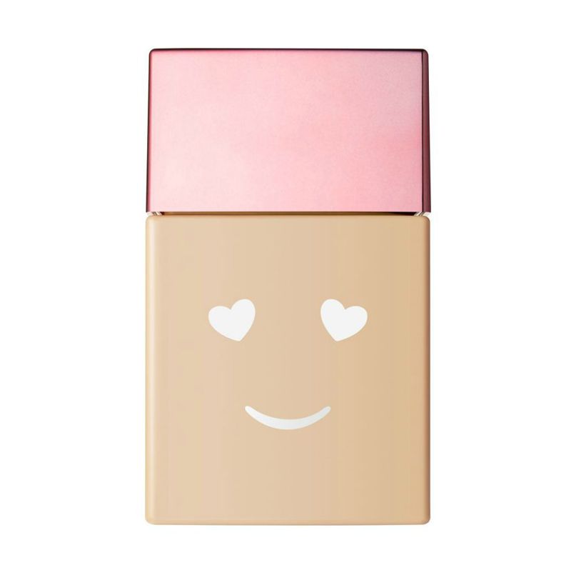 Face, Pink, Head, Beauty, Material property, Beige, Perfume, Smile, Cosmetics, Liquid, 