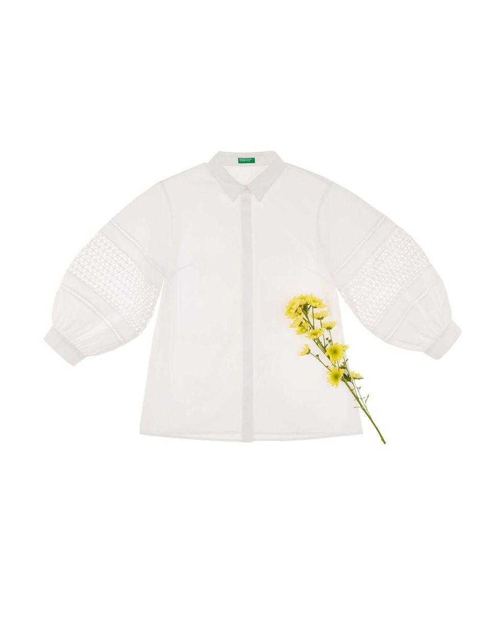 White, Clothing, Sleeve, Outerwear, Yellow, T-shirt, Collar, Jacket, Top, Sweater, 