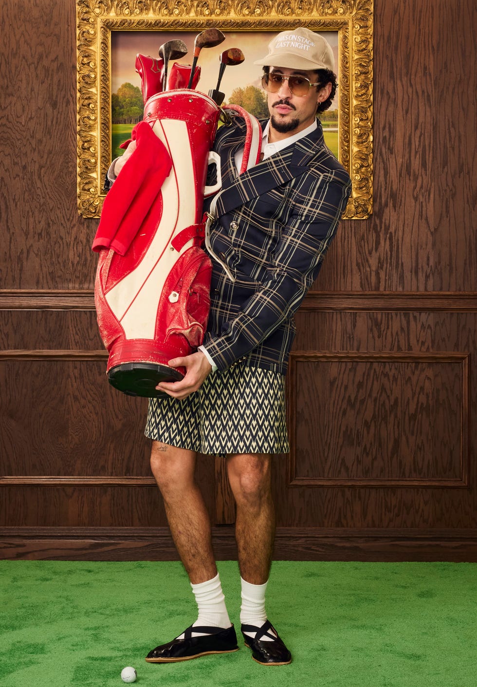 benito antonio martinez ocasio at the ‘happy gilmore 2’ premiere portrait studio. cr. nino munoz/netflix © 2025.