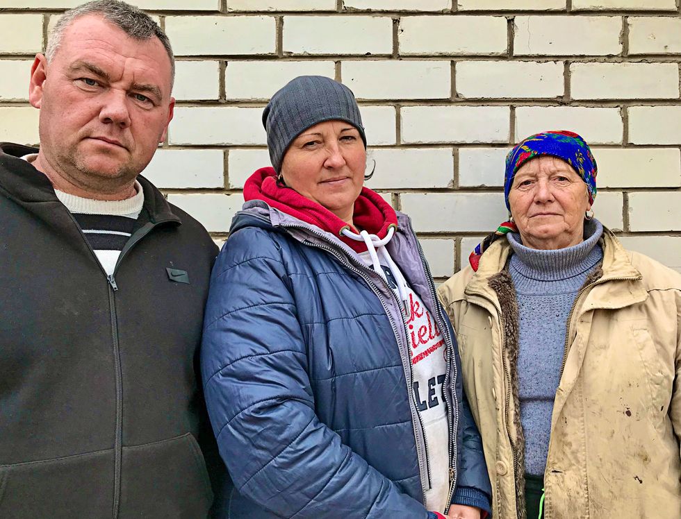 local and international volunteers support the resistance against the russian military in ukraine viktor and natalya with her mother, hanna, whose son aleksander was killed on the fifth day of the invasion
