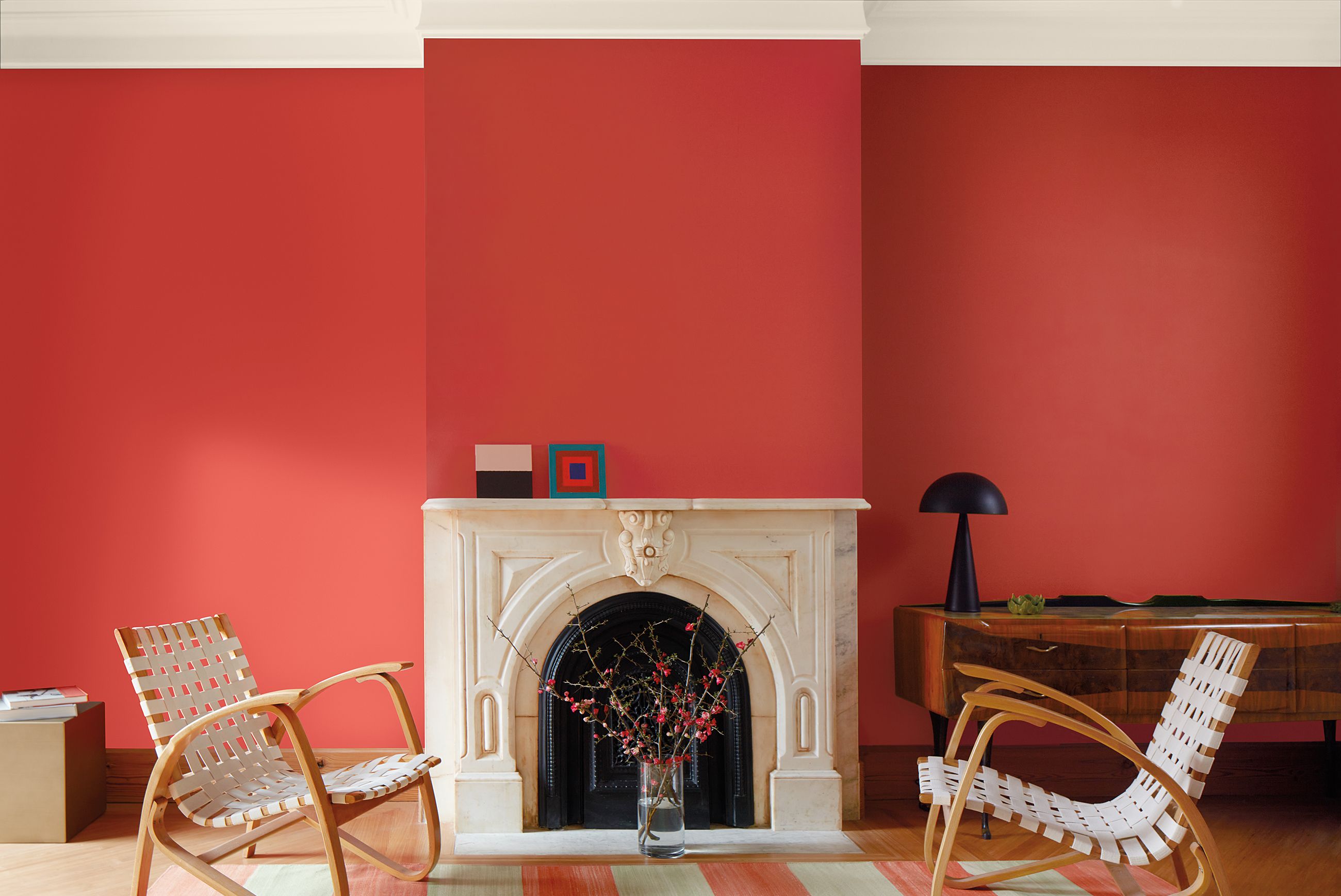 awesome red color schemes for living rooms
