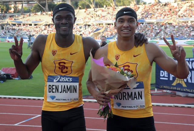 Michael Norman and Rai Benjamin