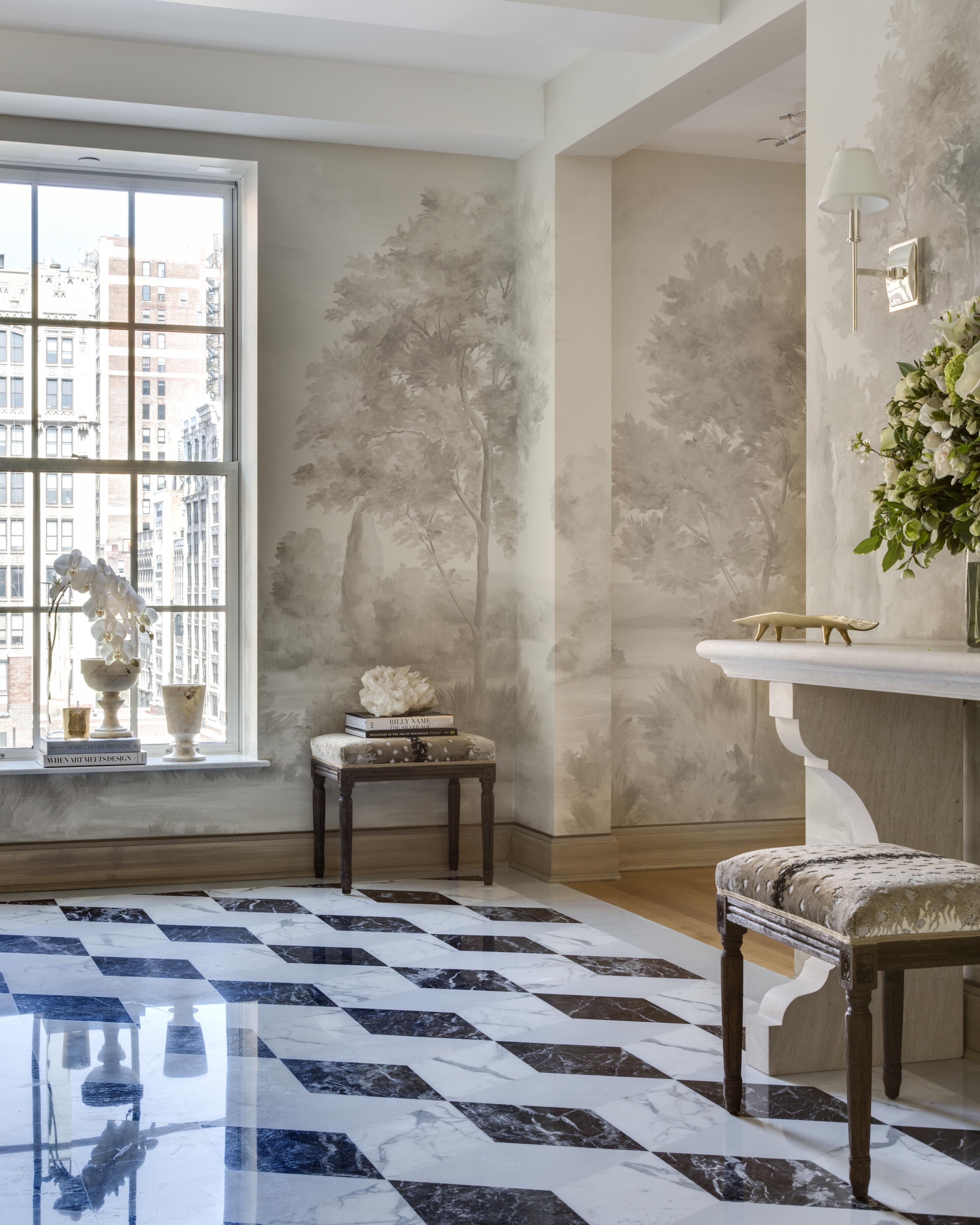 Wallpaper In A Small Foyer Makes A Statement  Classic Casual Home