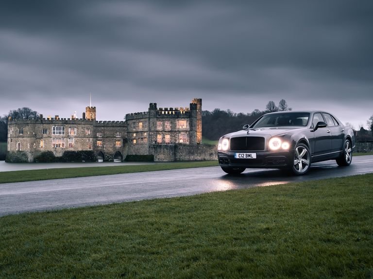 Bentley Mulsanne road trip - front 3-4 static at Leeds Castle