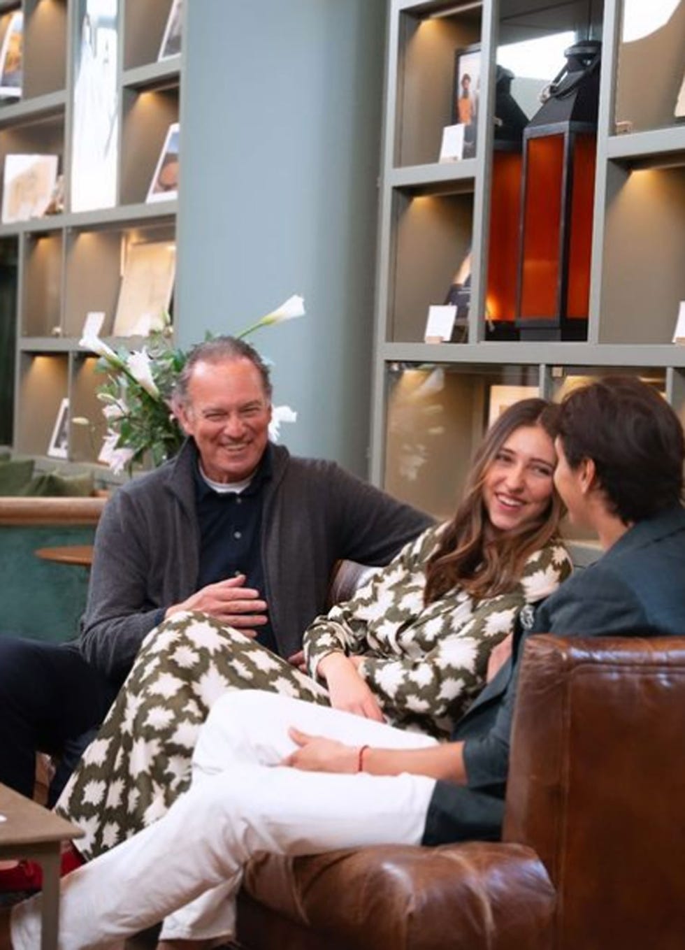 a man and a woman sitting on a couch