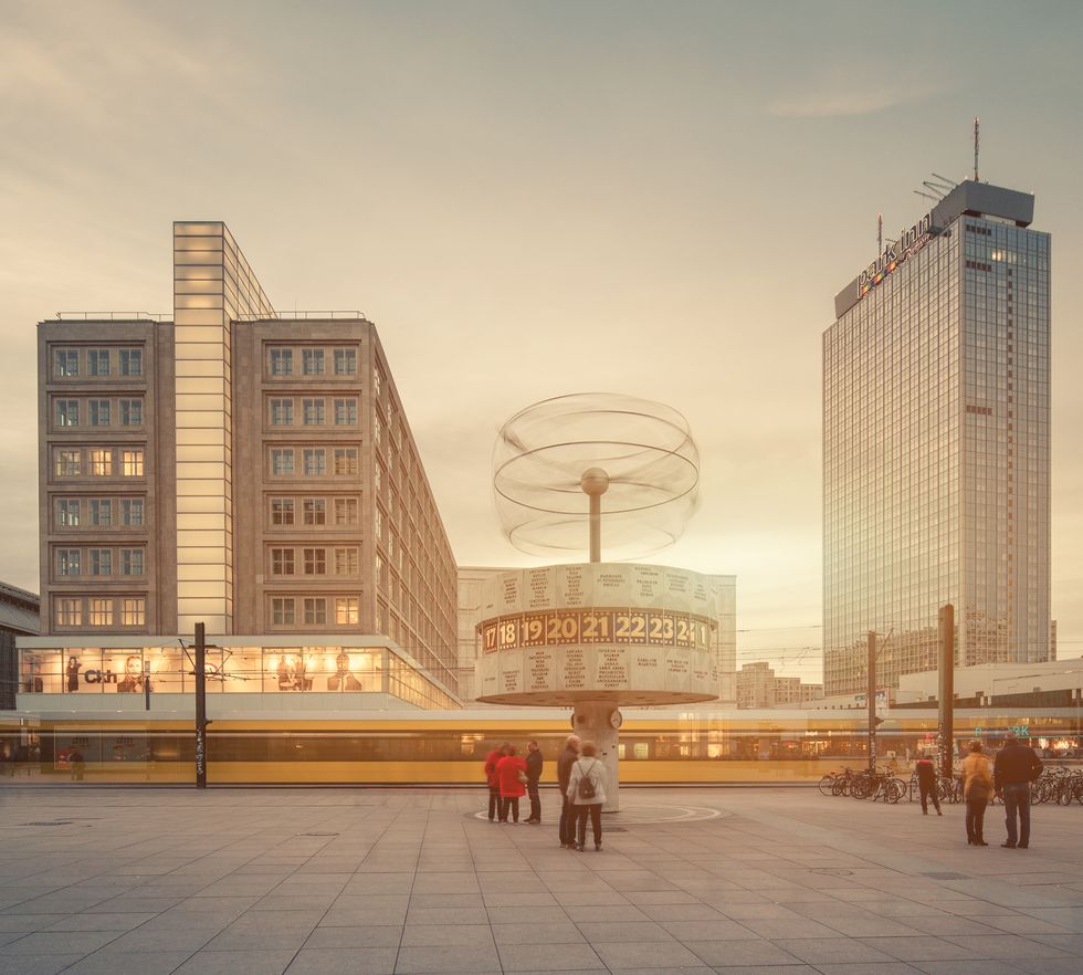 Berlin Alexanderplatz with Dynamic and summer
