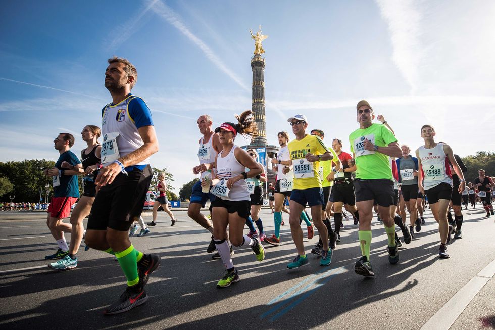 Runners at the Berlin Marathon