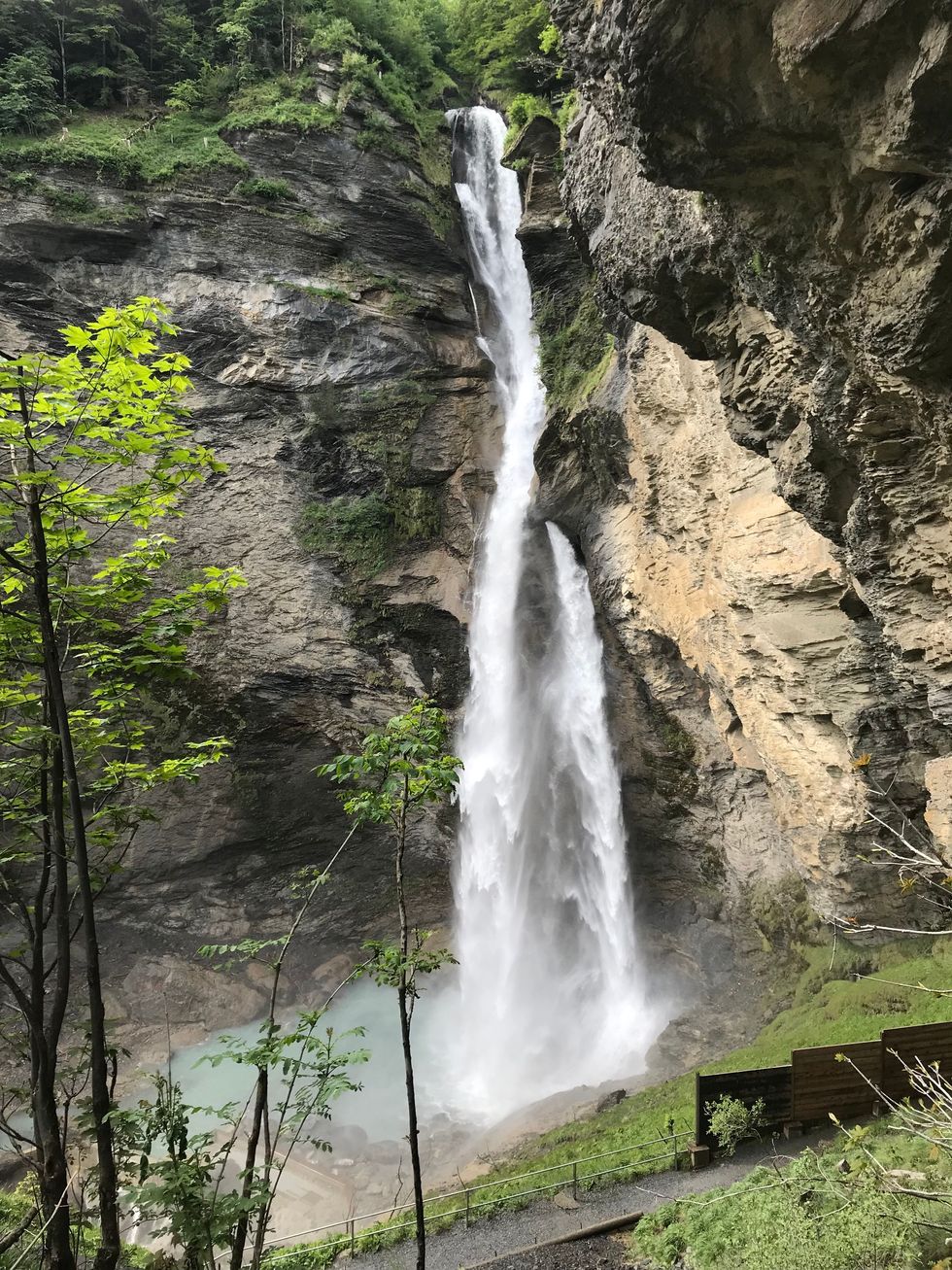 De 120 meter hoge indrukwekkende Reichenbachfall