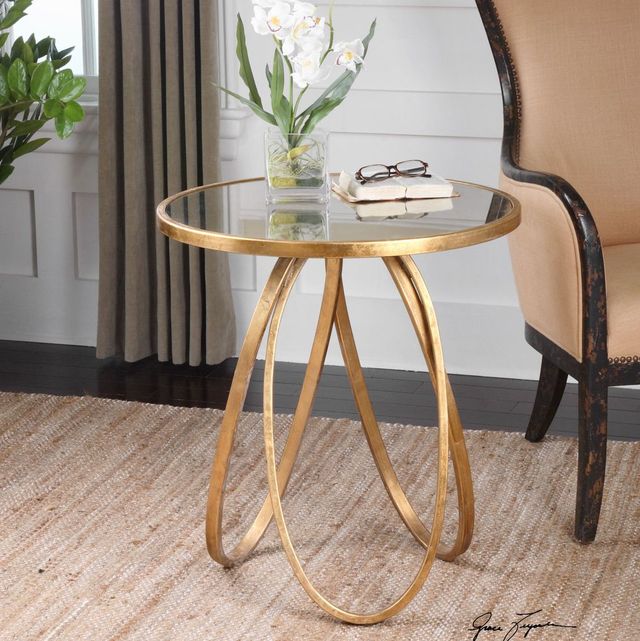 bernard gold accent table from lulu and georgia