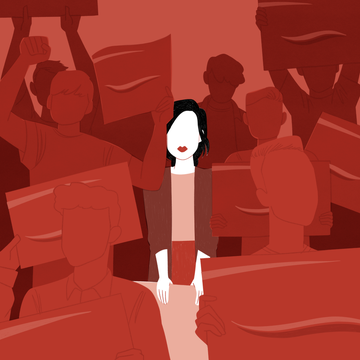 Red, Cartoon, Illustration, Fictional character, Animation, Animated cartoon, Art, 