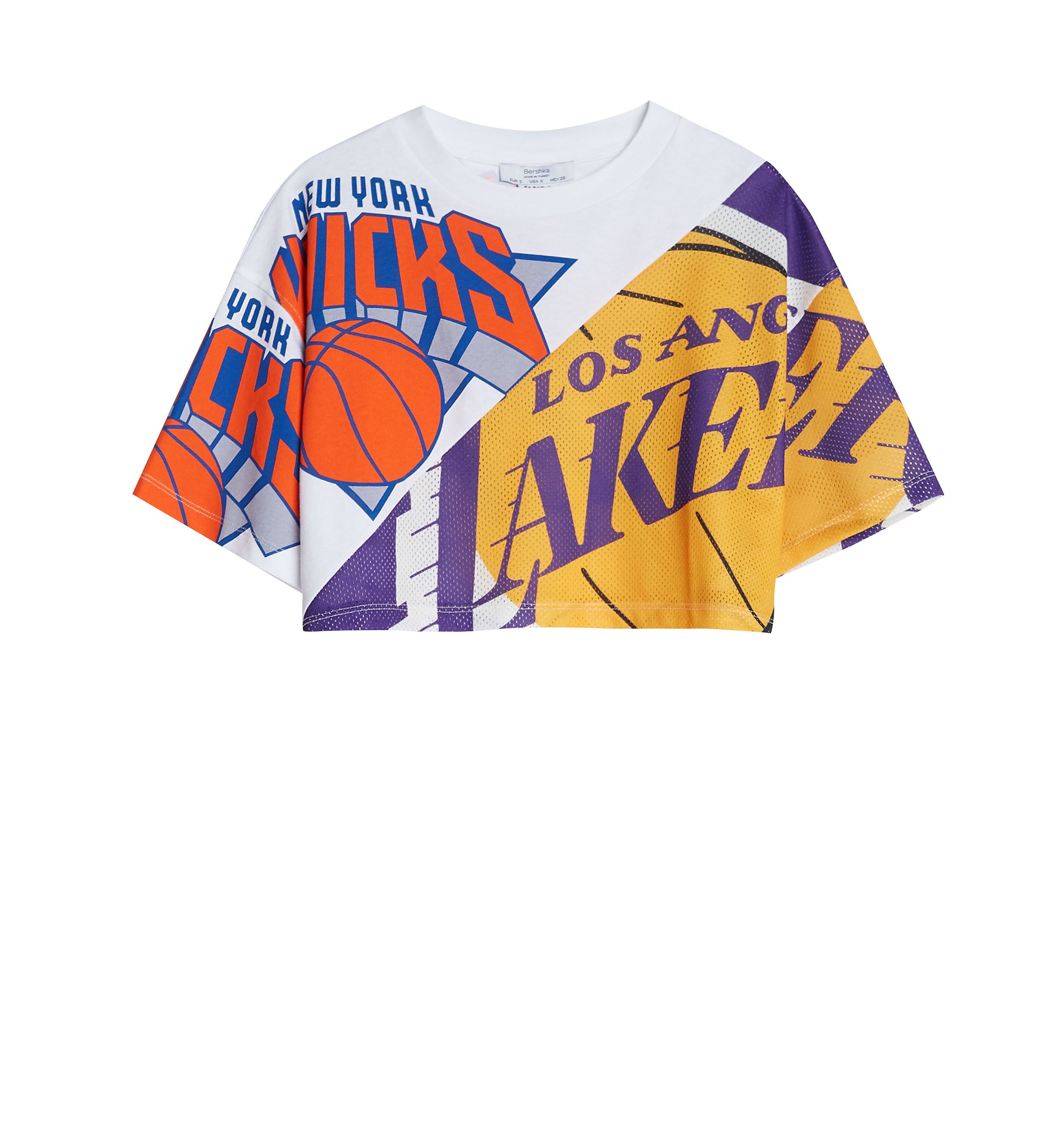 Camiseta lakers bershka mujer sale