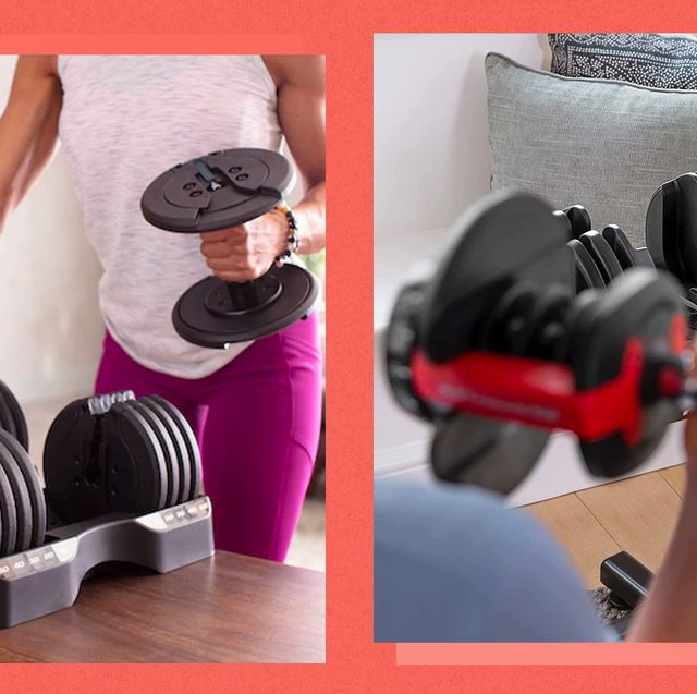 Miniature Workout Set. Yoga Mat, Dumbbells, Foam Roller, Beverage
