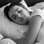 woman sleeping on pillow