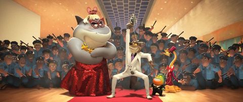a scene from the bad guys, a good housekeeping pick for best animated movies