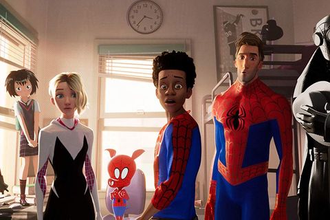 a scene from spiderman into the spiderverse, a good housekeeping pick for best animated movies