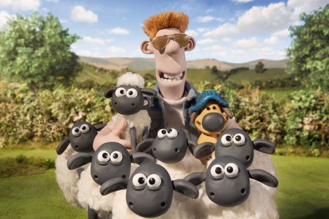 a scene from the shaun the sheep movie, a good housekeeping pick for best animated movies
