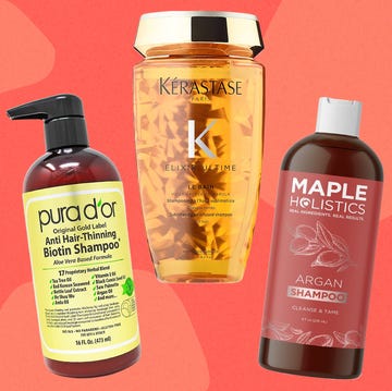 three argan oil shampoo products