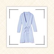 cotton striped robe and silk robe